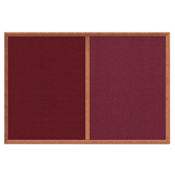 Enclosed Corkboard, 1 Door, 60"x36", 4" Fra